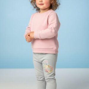 Tavşan Bunny Gri İçi Şardonlu Tayt 1-4 Yaş Kız Çocuk