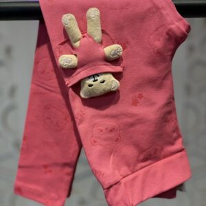 Pembe Ayıcıklı Mevsimlik Tayt Kız Çocuk 4-9 Yaş